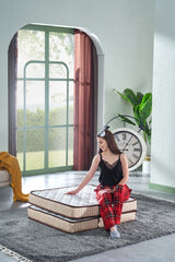Deluxe Bej qatlanan çarpayı, döşəmə çarpayısı, qonaq çarpayısı, düşərgə çarpayısı