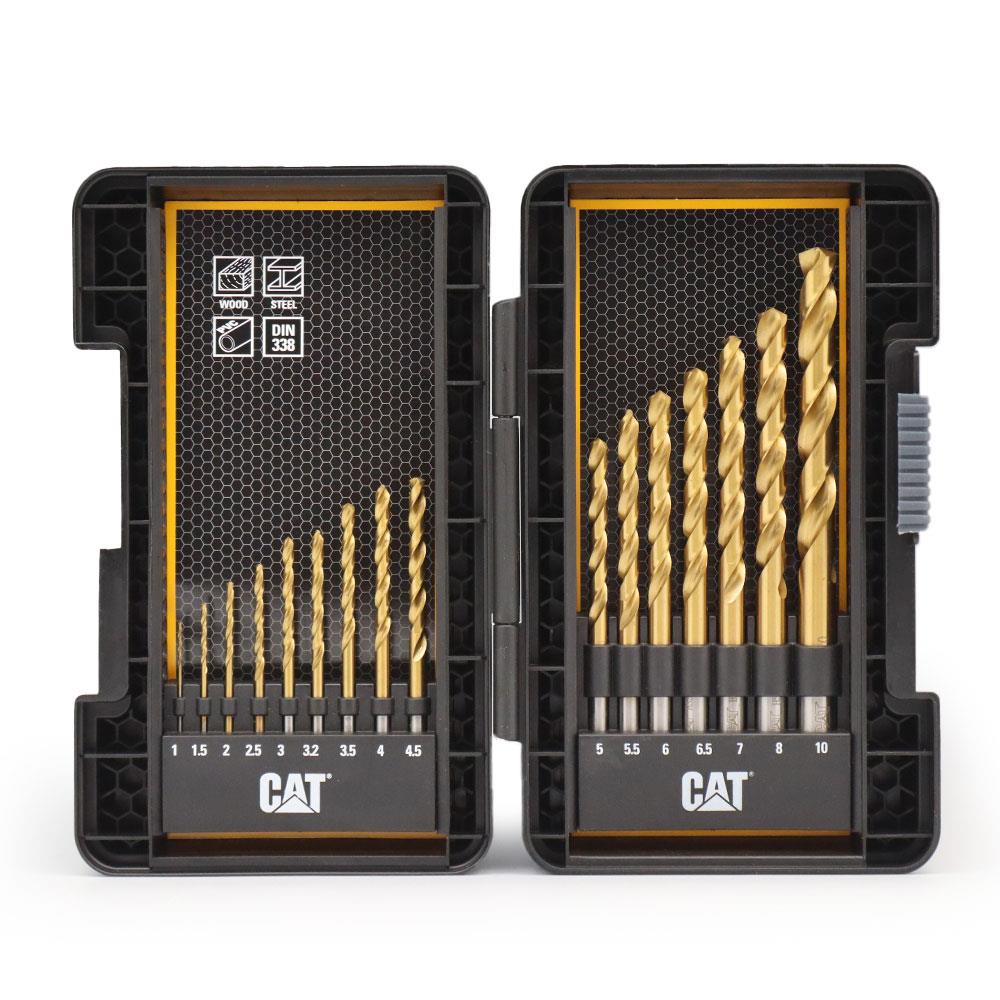 CAT DA02901 16 Parça Profesyonel Titanyum Kaplama HSS Metal Delici Matkap Ucu - Onivias