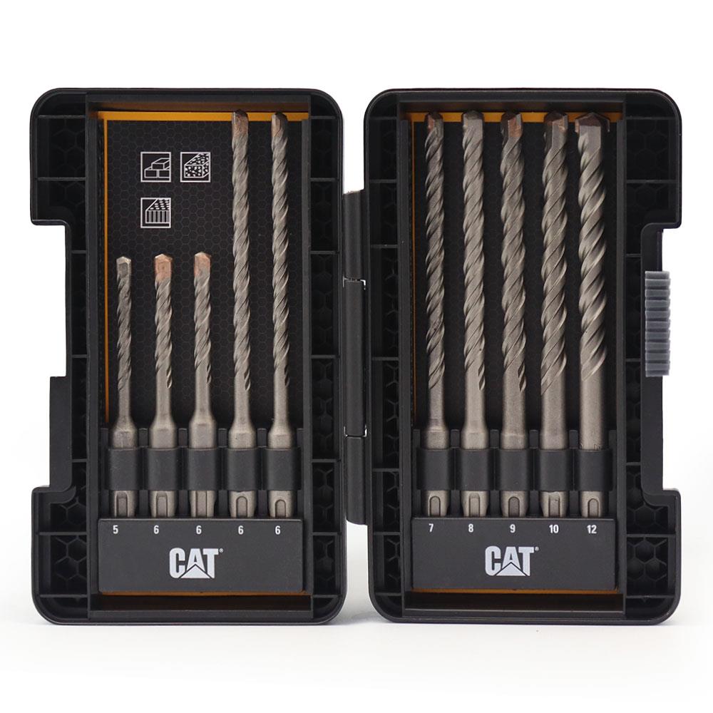 CAT DA03901 10 Parça Tungsten Karbür SDS - Plus Beton Matkap Uç Seti - Onivias