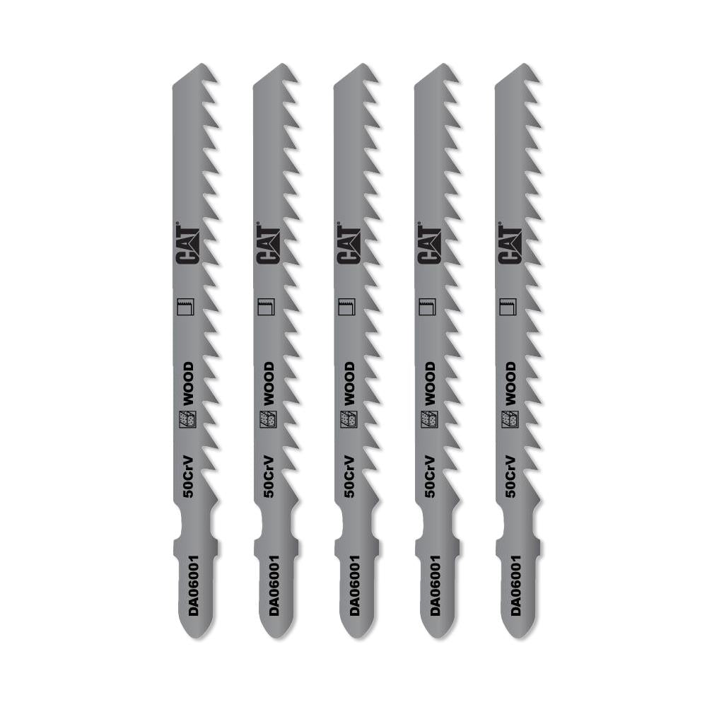 CAT DA06001 5 Parça Profesyonel Ahşap Hızlı/Kaba Kesim Dekupaj Testere Bıçağı, Ucu - Onivias