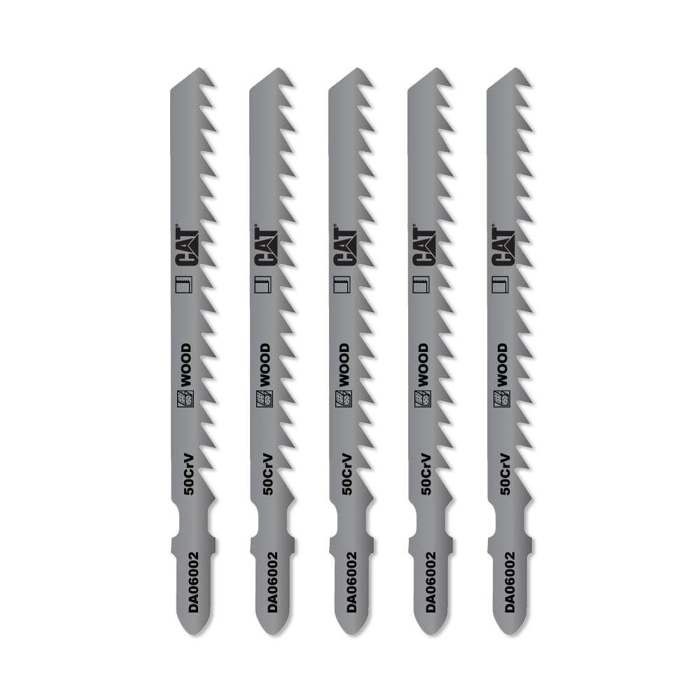 CAT DA06002 5 Parça Profesyonel Ahşap Hızlı/Kaba Kesim Dekupaj Testere Bıçağı, Ucu - Onivias