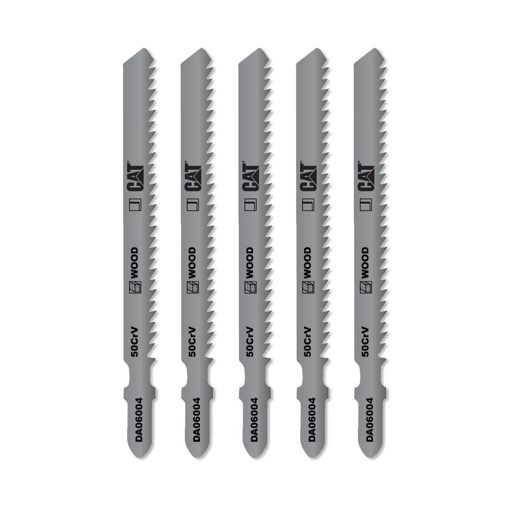 CAT DA06004 5 Parça Profesyonel Ahşap Ters Çapaksız Temiz Kesim Dekupaj Testere Bıçağı, Ucu - Onivias