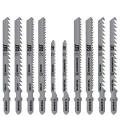 CAT DA06902 10 Parça Profesyonel Ahşap Hassas/Kaba/Düz/Kavisli Kesim Dekupaj Testere Ucu - Onivias