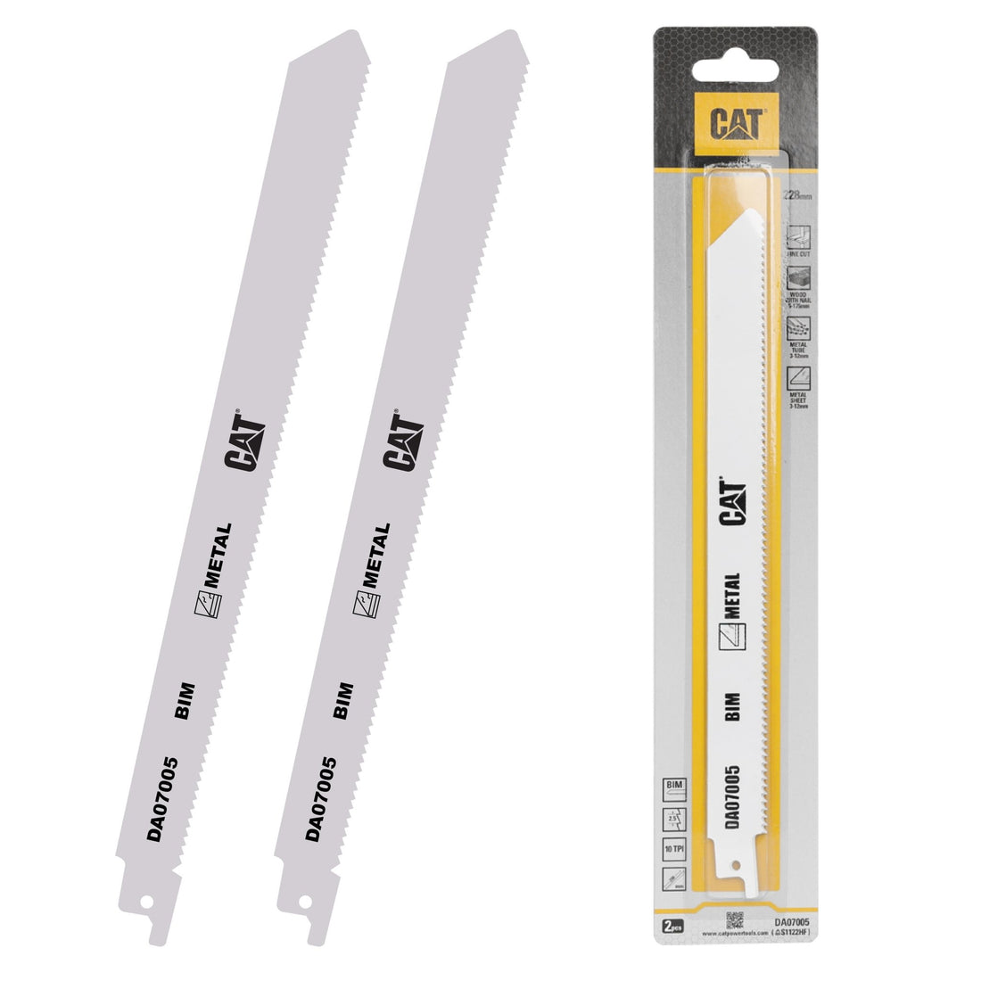 CAT DA07005 228mm 2 Parça Profesyonel Metal/Çivili Ahşap Kesme Tilki Kuyruğu Testere Ucu - Onivias