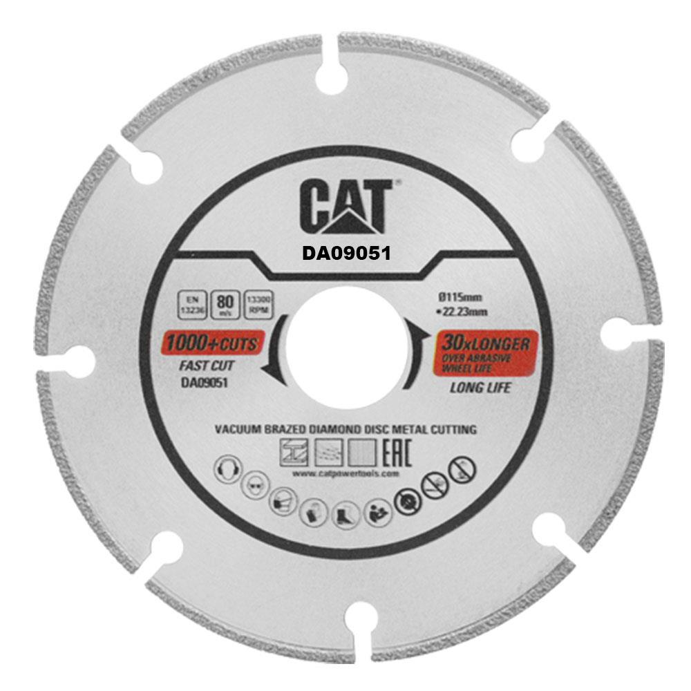 CAT DA09051 115mm Profesyonel Çelik, İnox, Demir Elmas Metal Kesme Diski (Soketli, Aralıklı Kenar) - Onivias