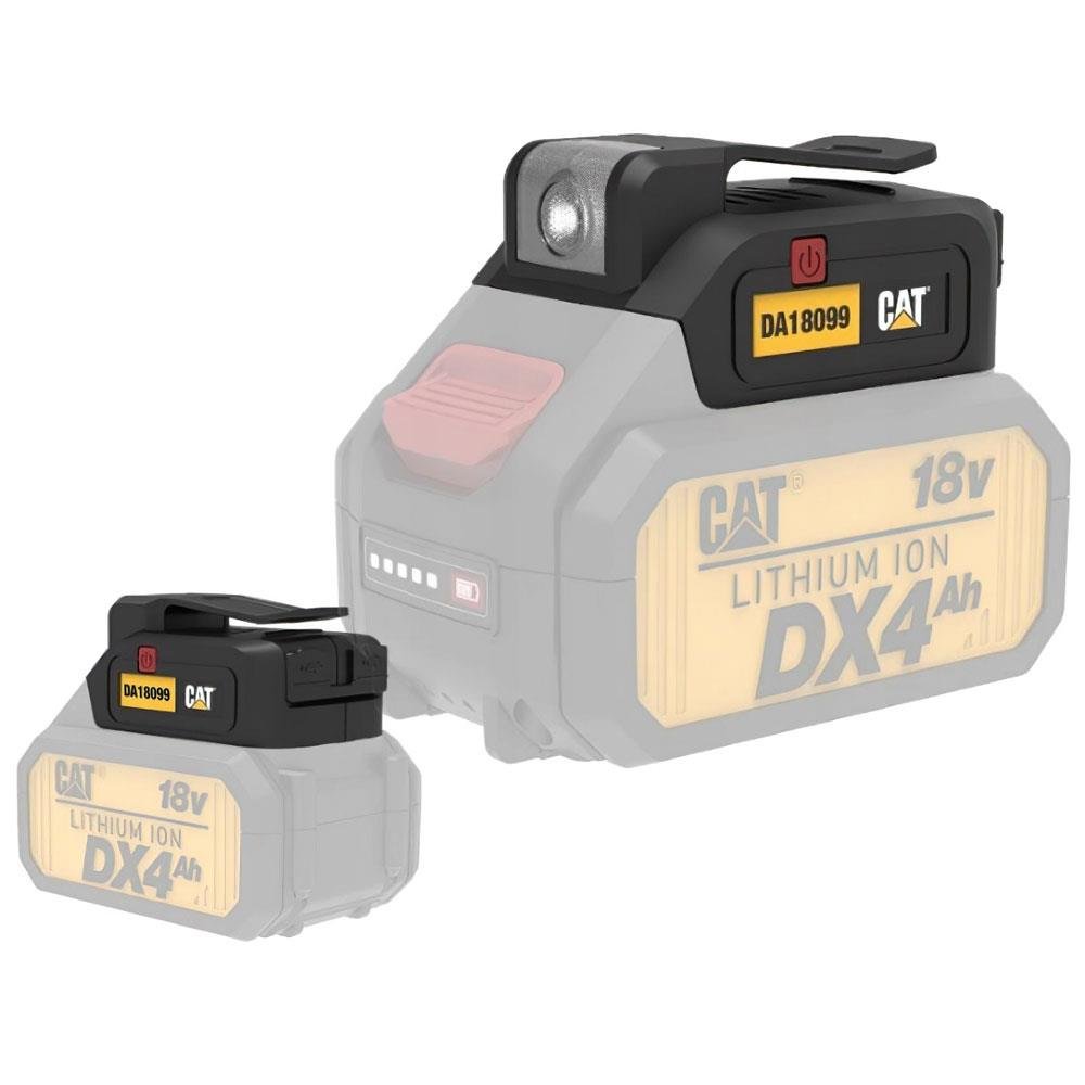 CAT DA18099 18Volt 2A Çift Çıkışlı USB Port + LED Fener (Akü Dahil Değildir) - Onivias