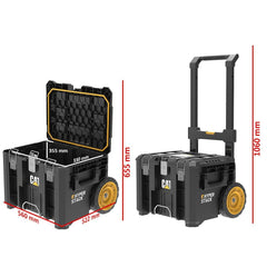 CAT DA41004 HYPER STACK 60 Litre Ağır Hizmet Tipi Tekerlekli Kilitli Takım Çantası - Onivias