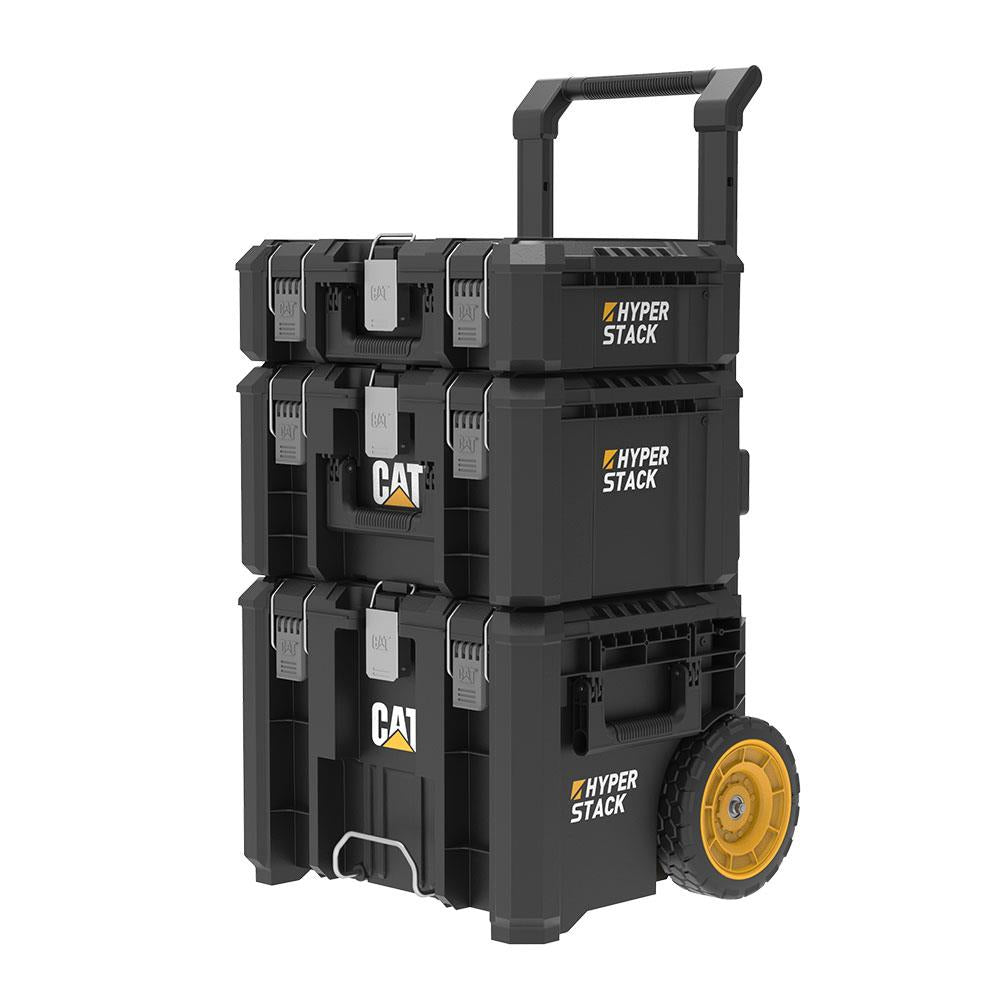 CAT DA41005 HYPER STACK Ağır Hizmet Tipi 3’Lü Tekerlekli Kilitli Takım Çantası Seti - Onivias