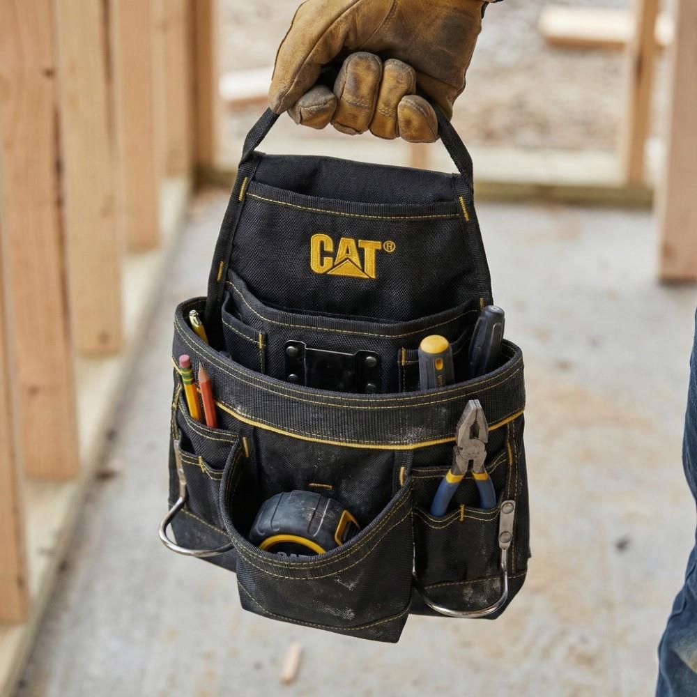 CAT DA980567 Çift Askı Kancalı Ağır Hizmet Bel Alet Çantası - Onivias