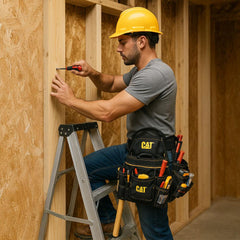 CAT DA980569 Kemerli Askı Kancalı Ağır Hizmet Bel Alet Çantası - Onivias