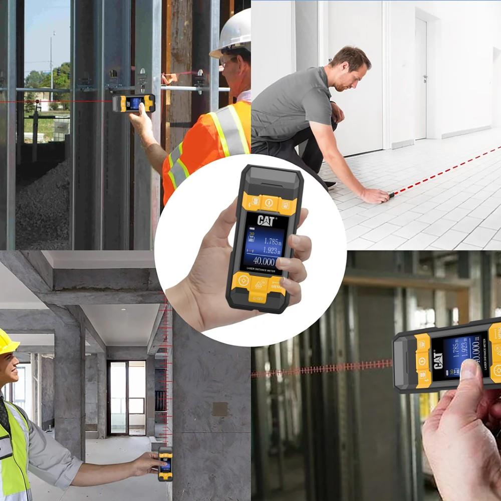 CAT DA980621 3.7Volt Li-Po 3’ü 1 Arada 40M Lazer Metre +Hizalama +Metal/Ahşap/Voltaj Dedektörü - görsel 3
