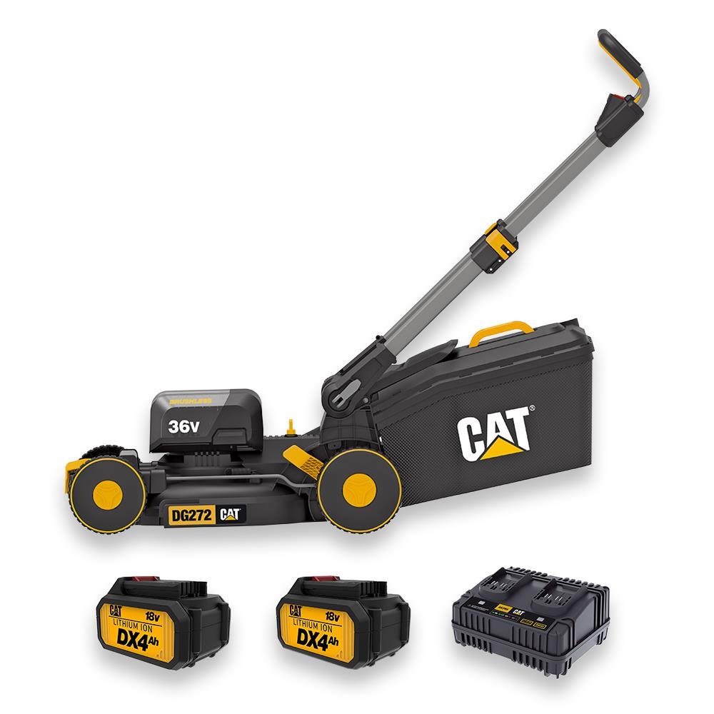 CAT DG272 36Volt 4.0Ah. Li - ion 41CM Profesyonel Kömürsüz Şarjlı Çim Biçme - Onivias