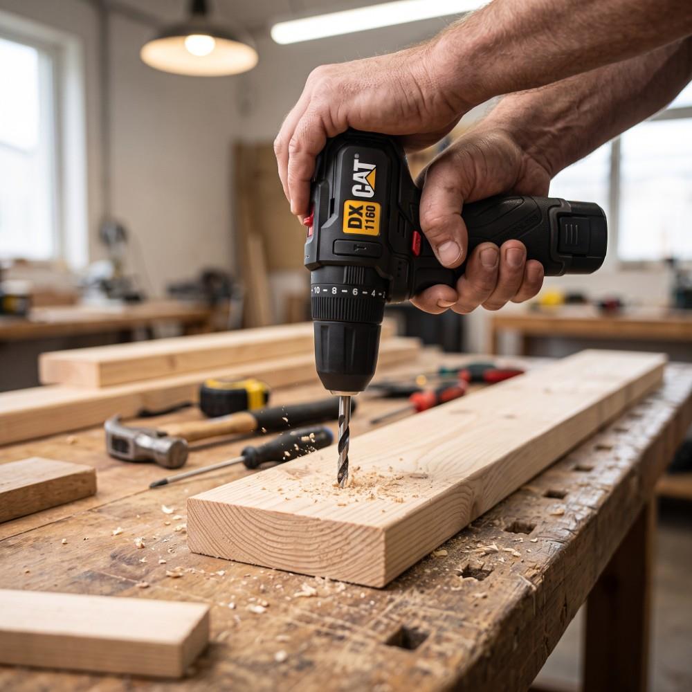 CAT DX1160.1 12Volt/2.0Ah Li-ion Tek Akülü Kömürsüz Profesyonel Şarjlı Darbeli Matkap - görsel 5