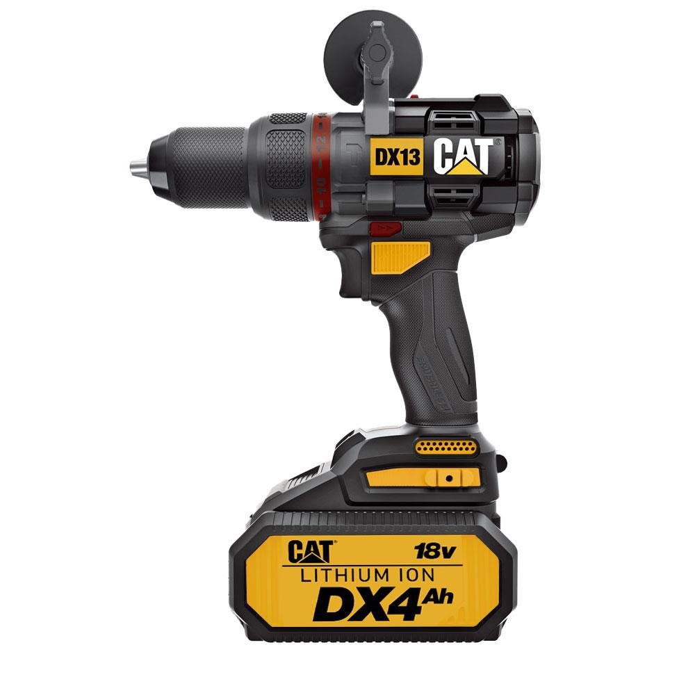 CAT DX13.1 18Volt/4.0Ah Li - ion 80Nm. Çift Akülü Kömürsüz Profesyonel Şarjlı Darbeli Matkap - Onivias