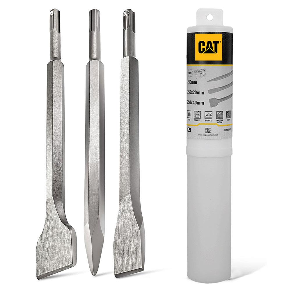 CAT DX27SET 1500Watt 5.0J 32MM Profesyonel SDS - Plus Kırıcı/Delici + DA03903 3 Parça Kırıcı Uç Seti - Onivias