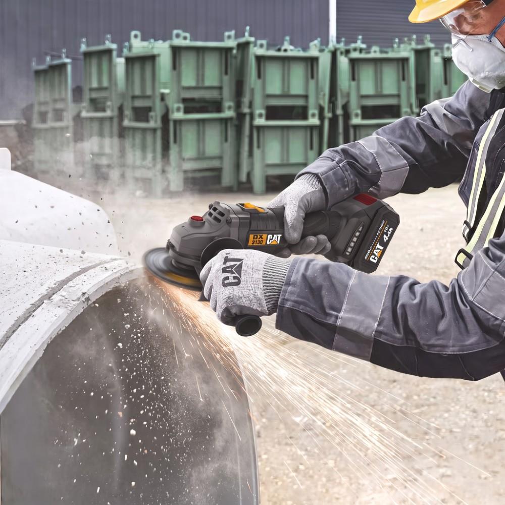 CAT DX3130 18Volt/4.0Ah 125mm Tek Akülü Kömürsüz Profesyonel Avuç Taşlama - görsel 8