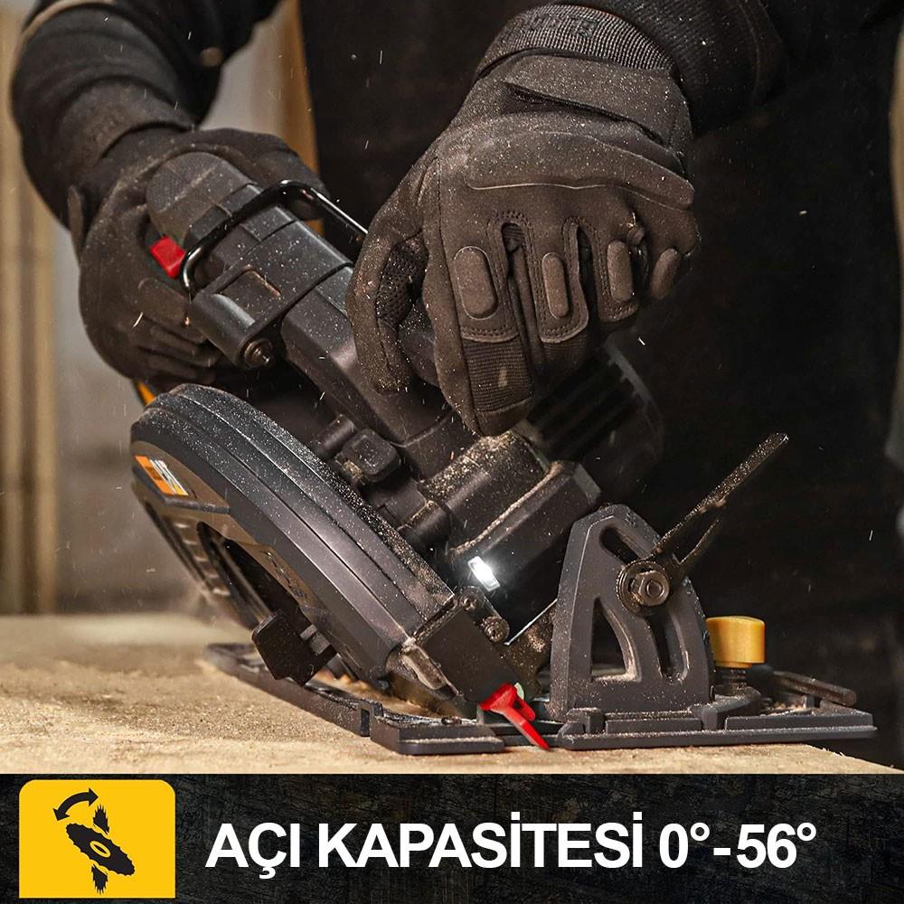 CAT DX5040B 18Volt 185mm Kömürsüz Profesyonel Daire Testere (Akü Dahil Değildir) - görsel 7