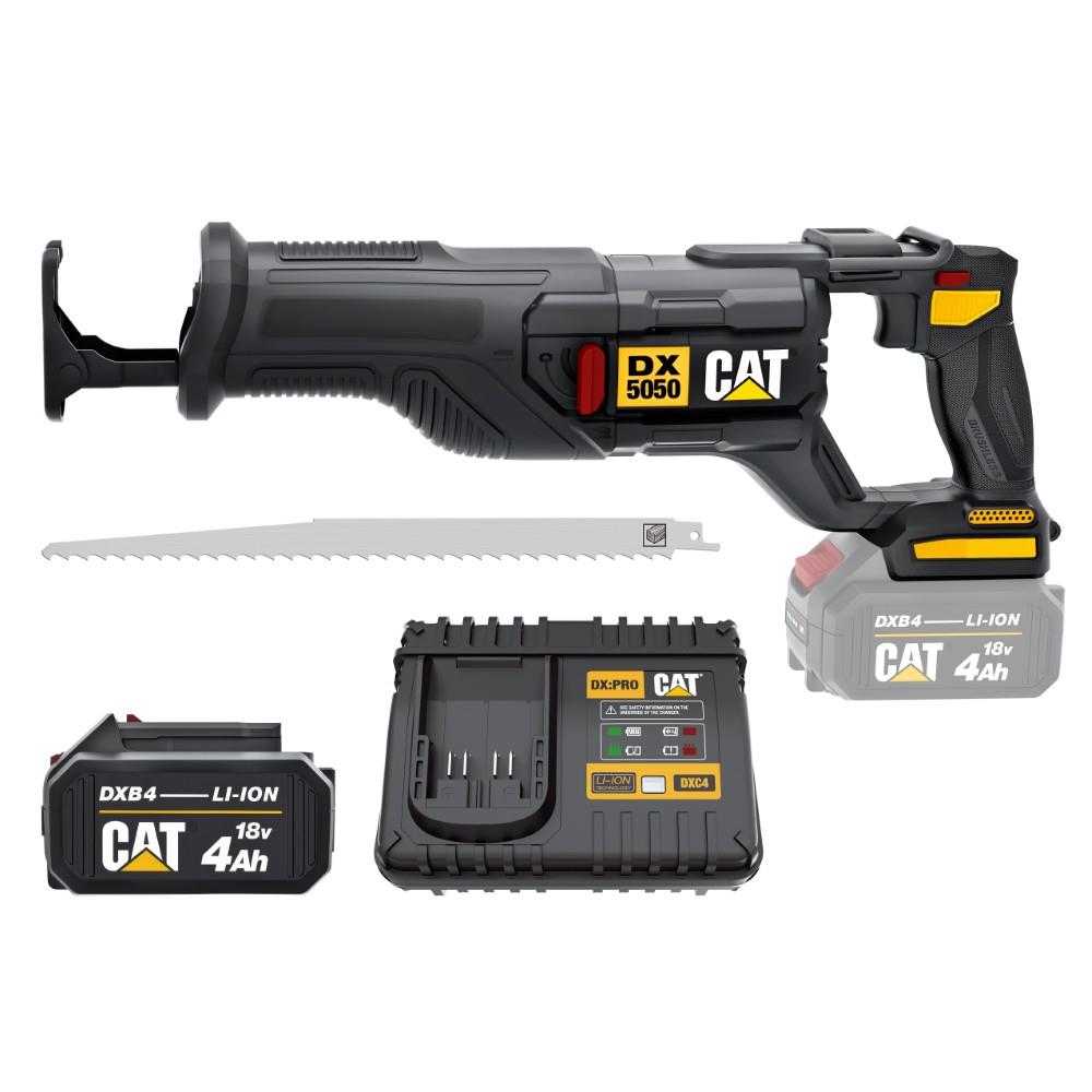 CAT DX5050 18Volt/4.0Ah Li-ion Tek Akülü Kömürsüz Profesyonel Tilki Kuyruğu Testere - görsel 2