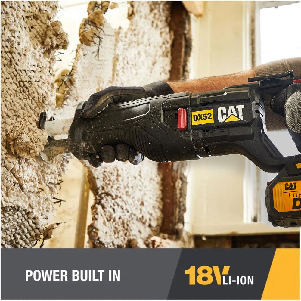 CAT DX52 18Volt/4.0Ah Li - ion Tek Akülü Profesyonel Tilki Kuyruğu Testere - Onivias