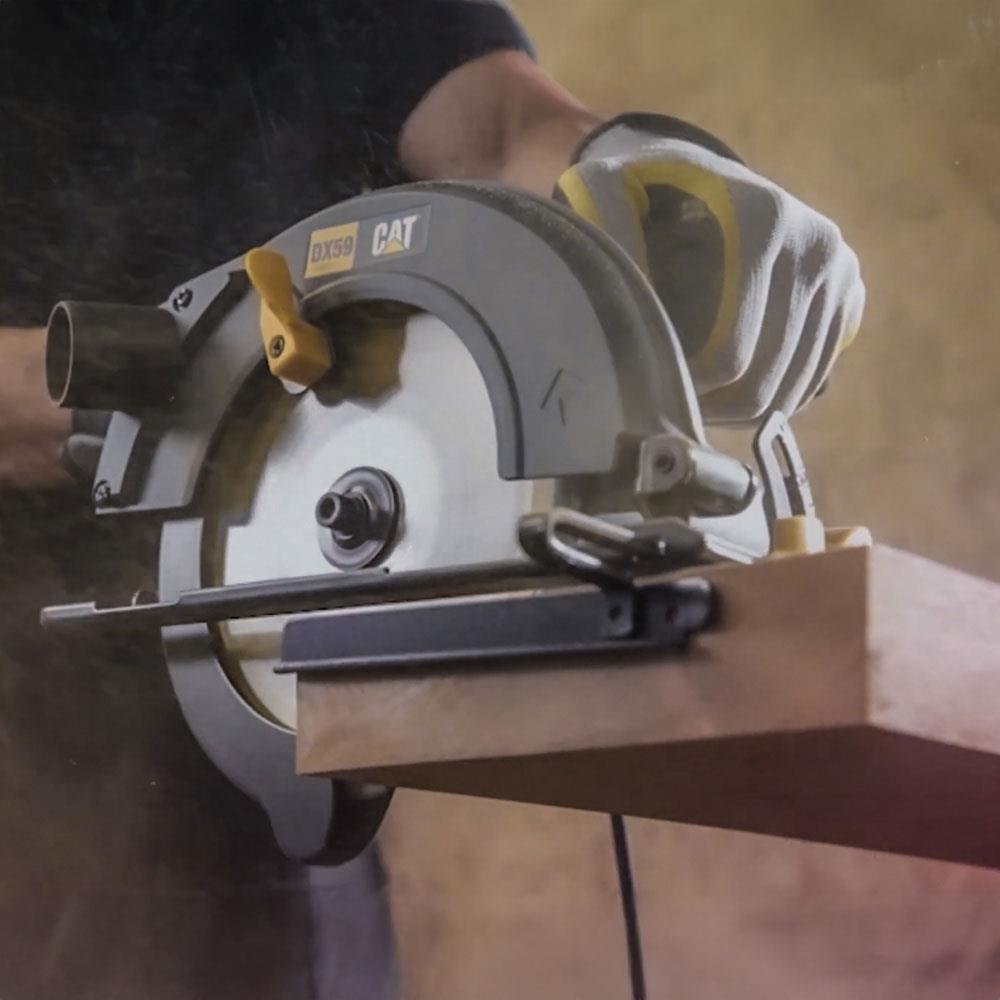 CAT DX59P 1400Watt 185mm Profesyonel Daire Testere + 1 Adet 185mm 40 Diş Yedek Testere - Onivias