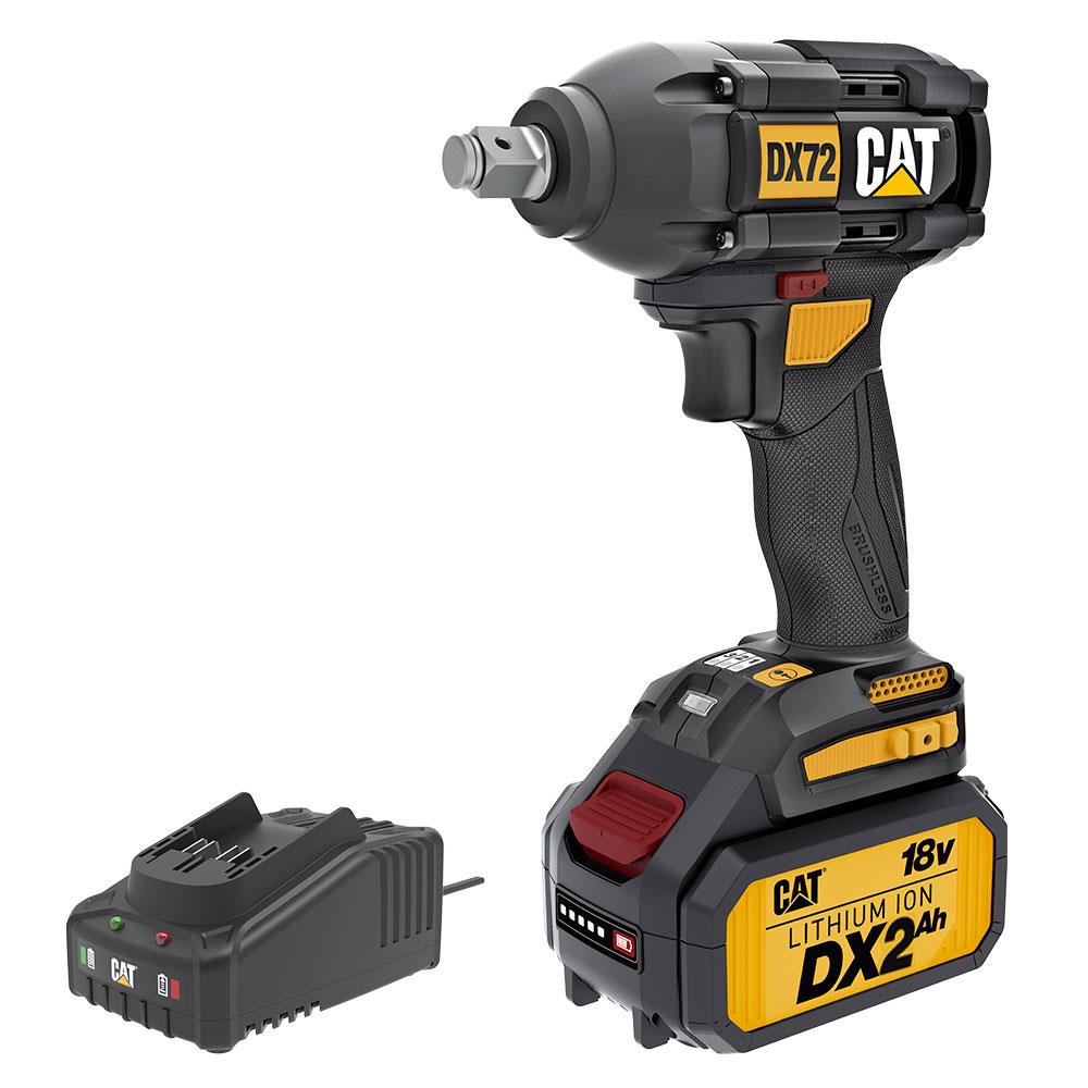 CAT DX72BC 18Volt/2.0Ah Li - ion Tek Akülü Şarjlı 350Nm Kömürsüz Profesyonel Somun Sıkma - Onivias