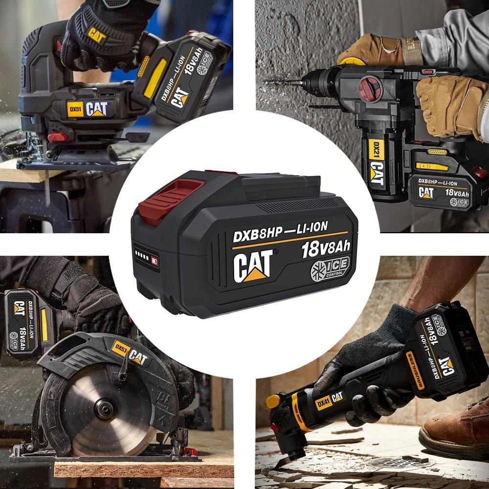 CAT DXB8HP 18Volt 8.0Ah. Li-ion ICE CONTROL ONE FOR ALL Profesyonel Yedek Akü - görsel 4