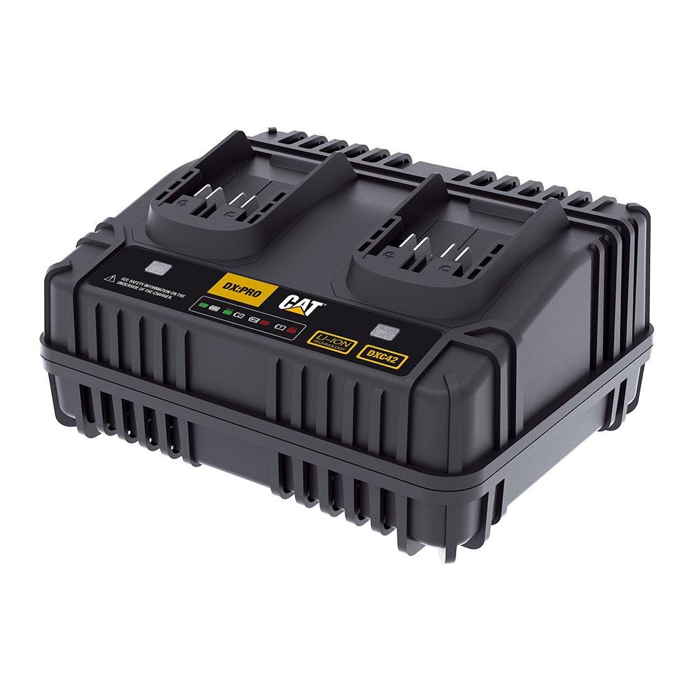 CAT DXC42 18Volt Li - ion ONE FOR ALL Profesyonel İkili Hızlı Akü Şarj Cihazı - Onivias