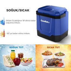 Coolist CLT33 12Volt/220Volt AC/DC 33 Litre Sıcak/Soğuk Oto Buzdolabı - Onivias