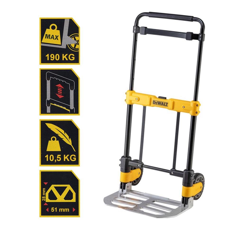 DEWALT DWT512 190Kg Profesyonel Katlanır El Arabası - Onivias