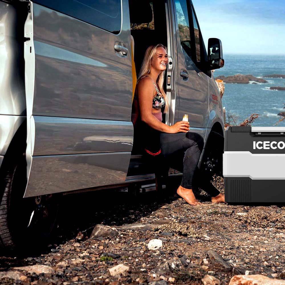 ICECO YCD60S 12/24Volt 56 Litr Xarici Kompressor Avtomobil Soyuducu