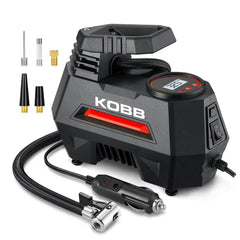 KOBB KB180 12Volt 150 PSI Ayarlanabilir Dijital Basınç Göstergeli Lastik Şişirme Pompası - Onivias
