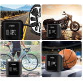 KOBB KB420 12Volt/Şarjlı 150PSI Taşınabilir Dijital Basınç Göstergeli Led Aydınlatmalı Lastik Şişirme Pompası - Onivias