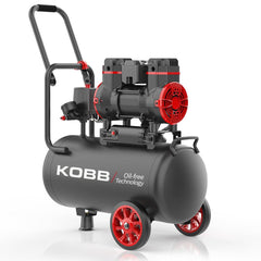KOBB KBK25S 1.7HP 25Lt 8Bar Yağsız Sessiz Taşınabilir Hava Kompresörü - Onivias
