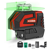 KOBB KBL32G Profesyonel Li-ion Yatay 360° ve Dikey Otomatik Hizalamalı Yeşil Nokta Şakül ve Yeşil Çapraz Çizgi Lazer - Onivias