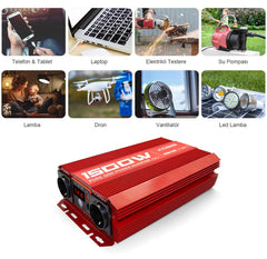 KOBB KBN1500 12V/220V 1500Watt Tam Sinüs Dönüştürücü İnvertör - Onivias