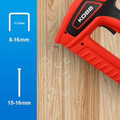 KOBB KBZ200 8 - 16mm Zımba ve 15 - 16mm Profesyonel Çivi Çakma Makinesi + 3000 adet Yedek Zımba ve Çivi - Onivias