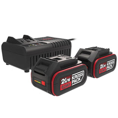 Kress KAD22 20Volt 6.0Ah Kross Pack Li - ion Çift Akü ve Akü Şarj Cihazı - Onivias