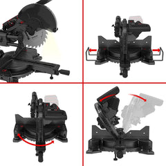 Kress KH483.9 40Volt 1400W 254MM Kömürsüz Kızaklı Bluetooth Bağlantılı Profesyonel Gönye Kesme (Akü Dahil Değildir) - Onivias