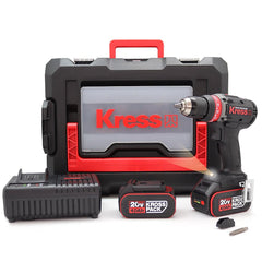 Kress KUA72.1 20Volt/4.0Ah Li - ion Çift Akülü Kömürsüz Profesyonel Şarjlı Matkap - Onivias