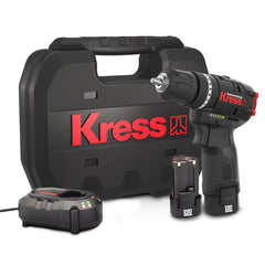 Kress KUC12 12Volt/2.0Ah Li - ion Çift Akülü Kömürsüz Profesyonel Şarjlı Darbeli Matkap - Onivias