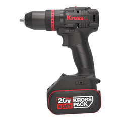 Kress KUC30 20Volt/4.0Ah Li - ion Çift Akülü Kömürsüz Profesyonel Şarjlı Darbeli Matkap - Onivias