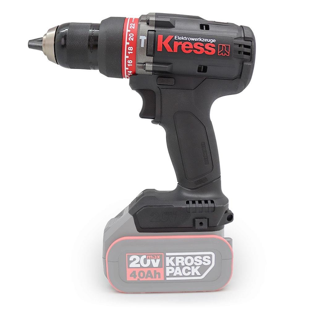 Kress KUC31.91 20Volt Kömürsüz Profesyonel Şarjlı Darbeli Matkap (Akü Dahil Değildir) - Onivias