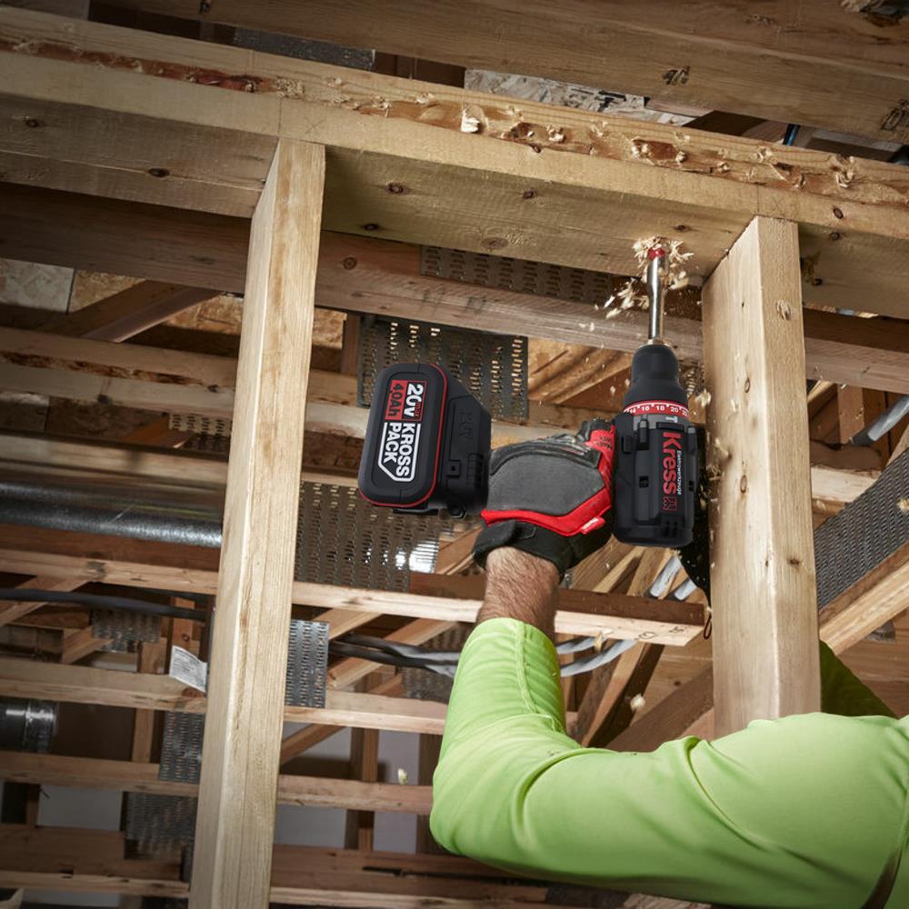 Kress KUC31.91 20Volt Kömürsüz Profesyonel Şarjlı Darbeli Matkap (Akü Dahil Değildir) - Onivias