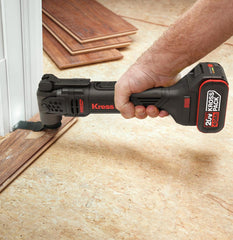 Kress KUD12.91 20Volt Kömürsüz Profesyonel Çok Amaçlı Kesme Raspalama ve Zımpara + 24 Parça Aks (Akü Dahil Değildir) - Onivias