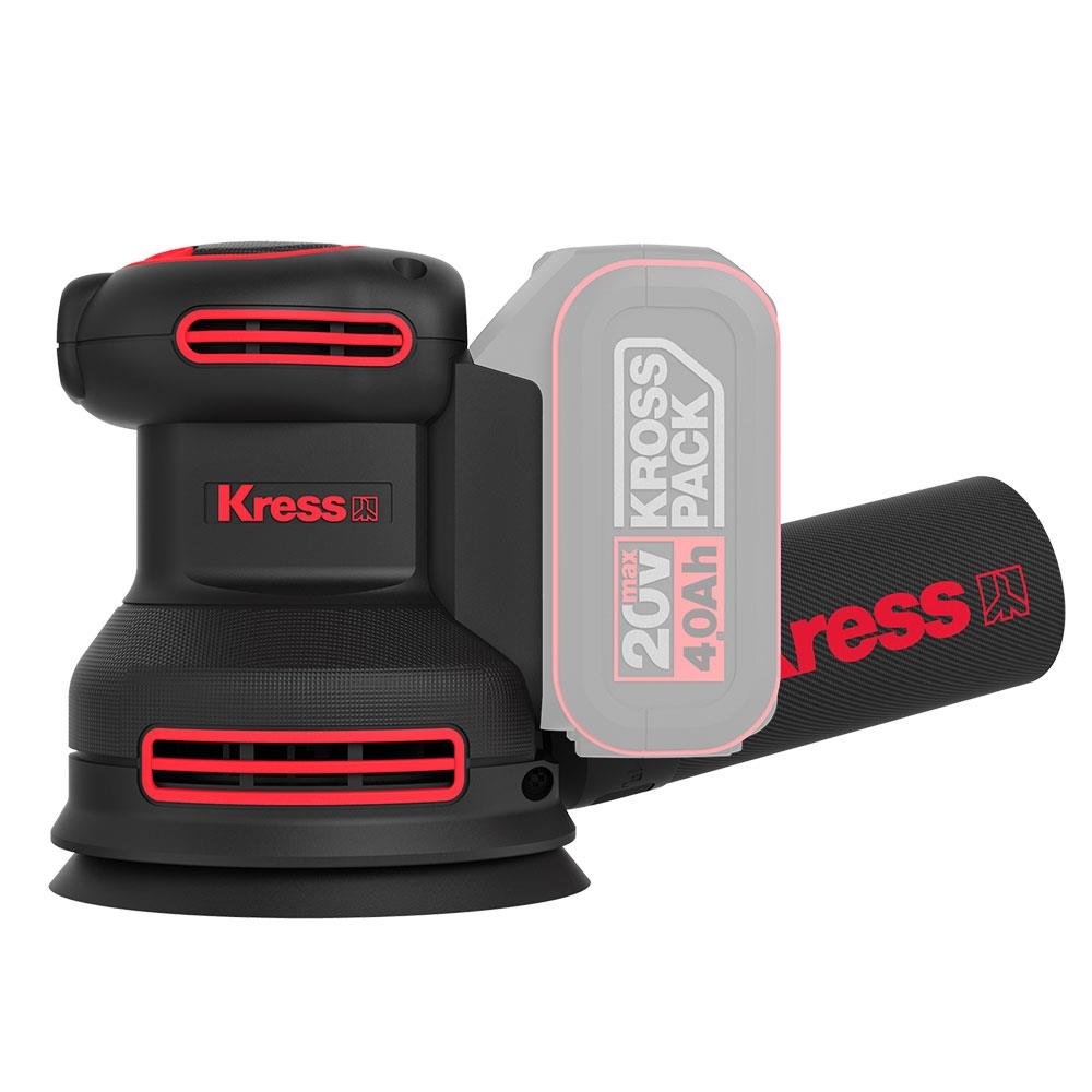 Kress KUD20.9 20Volt 125mm Kömürsüz Profesyonel Devir Ayarlı Eksantrik Zımpara (Akü Dahil Değildir) - Onivias