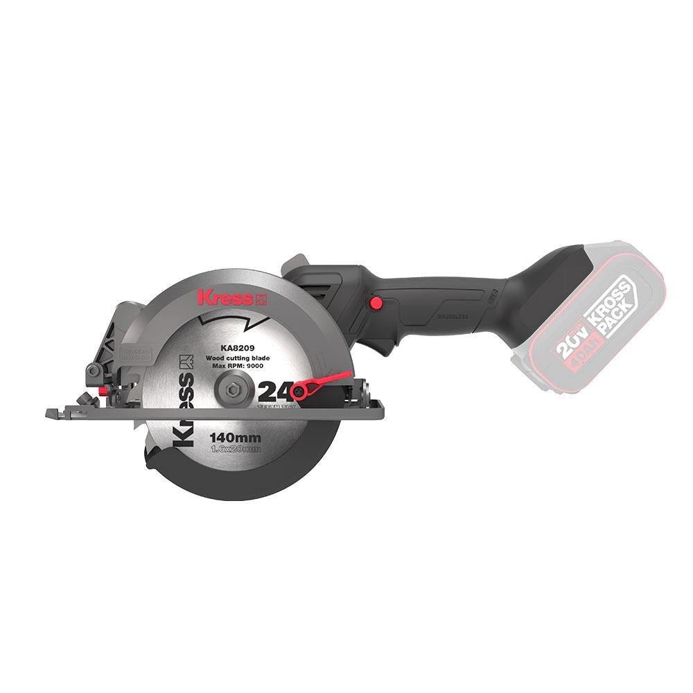 Kress KUE11.9 20Volt Kömürsüz 140MM Profesyonel Çok Amaçlı Daire Testere (Akü Dahil Değildir) - Onivias