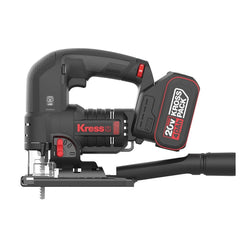 Kress KUE26 20Volt 4.0Ah Li - ion Çift Akülü Profesyonel Kömürsüz Devir Ayarlı Şarjlı Dekupaj Testere - Onivias