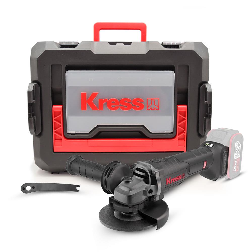 Kress KUH02.91 20Volt 115mm Kömürsüz Profesyonel Şarjlı Devir Ayarlı Avuç Taşlama (Akü Dahil Değildir) - Onivias