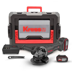 Kress KUH10.2 20Volt 4.0Ah. Li - ion Çift Akülü 125mm Kömürsüz Profesyonel Şarjlı Devir Ayarlı Avuç Taşlama - Onivias