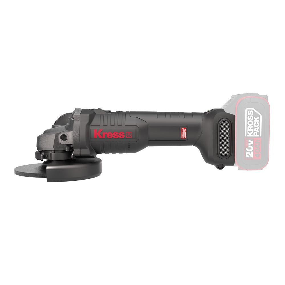 Kress KUH10.9 20Volt 125mm Kömürsüz Profesyonel Şarjlı Devir Ayarlı Avuç Taşlama (Akü Dahil Değildir) - Onivias